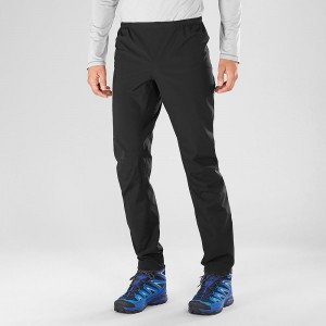 Men's Salomon Bonatti Waterproof Pants Black | DPZH-81529