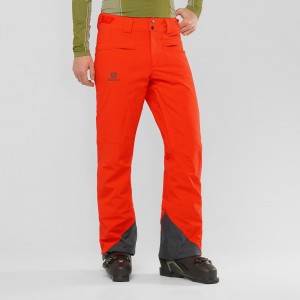 Men's Salomon Brilliant Pants Orange | AQWS-03425