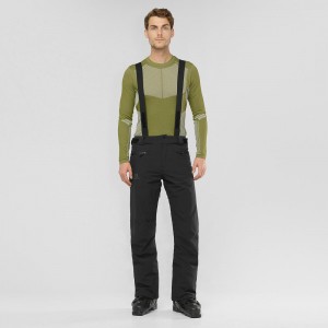 Men's Salomon Edge Pants Black | VMBO-86541