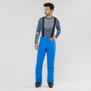 Men's Salomon Edge Pants Blue | SJHQ-27638