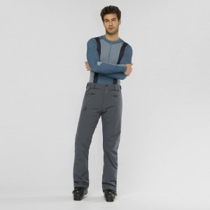 Men's Salomon Edge Pants Gray | HRFY-06857