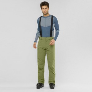 Men's Salomon Edge Pants Green | IABU-23587