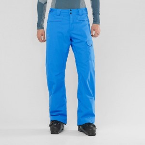 Men's Salomon Highasard M Pants Blue | YRNV-83476