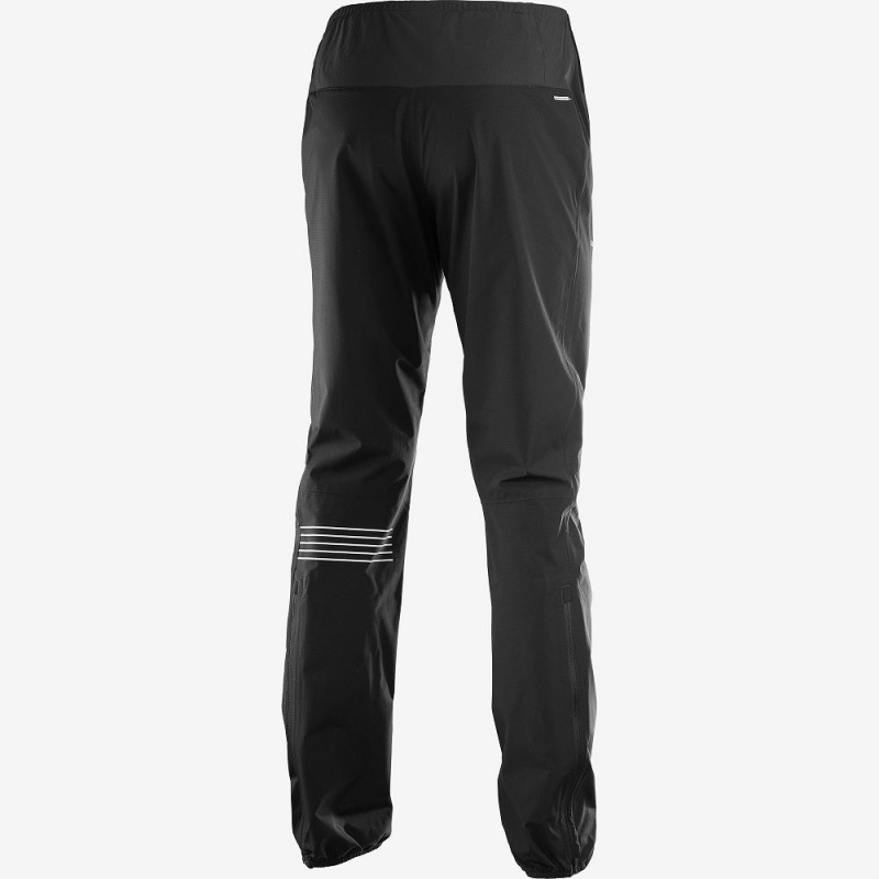 Men's Salomon Bonatti Waterproof Pants Black | DPZH-81529