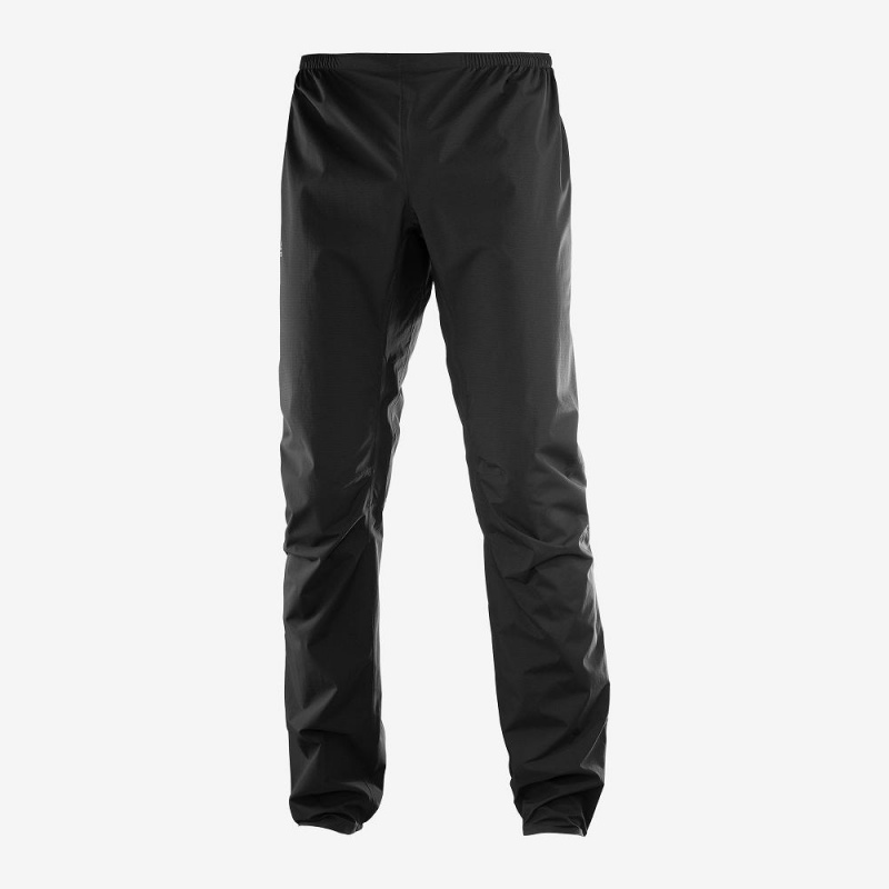 Men's Salomon Bonatti Waterproof Pants Black | DPZH-81529