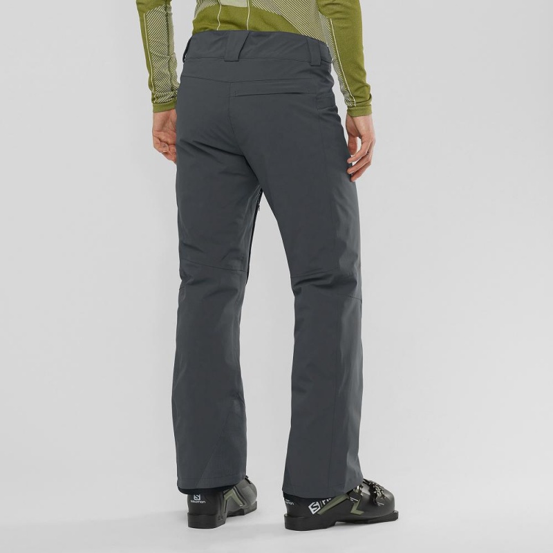 Men's Salomon Brilliant Pants Gray | GFIN-28539