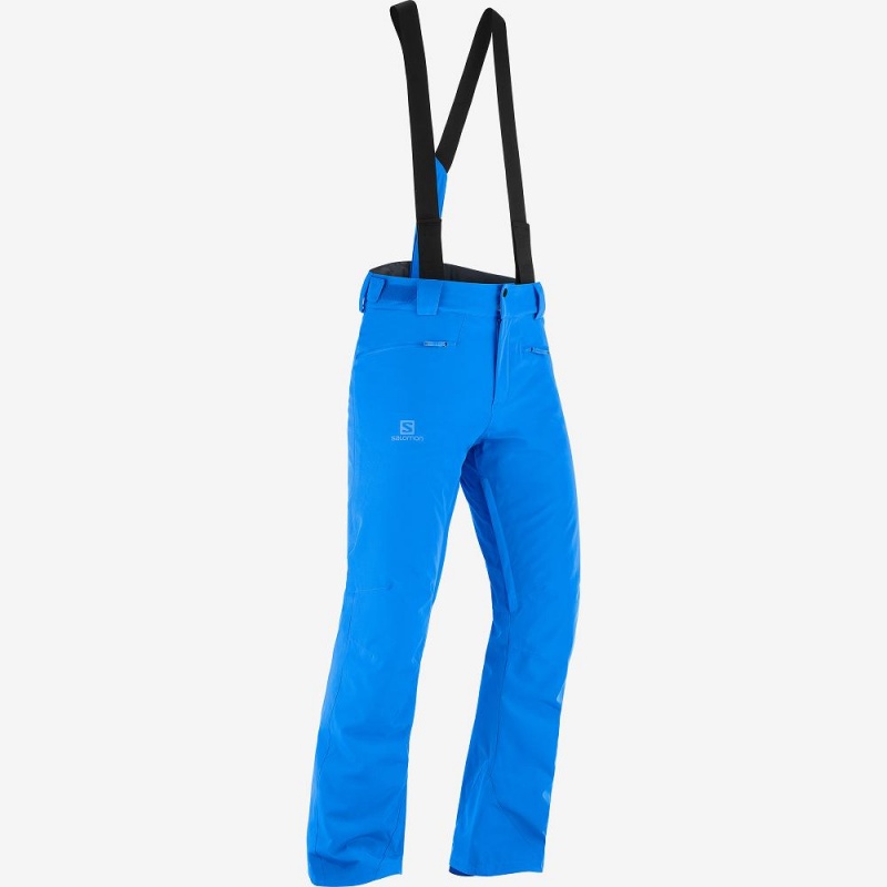 Men's Salomon Edge Pants Blue | SJHQ-27638