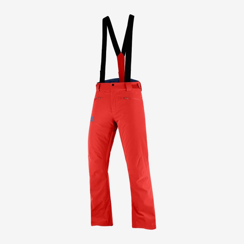 Men's Salomon Edge Pants Red | FDAZ-21645