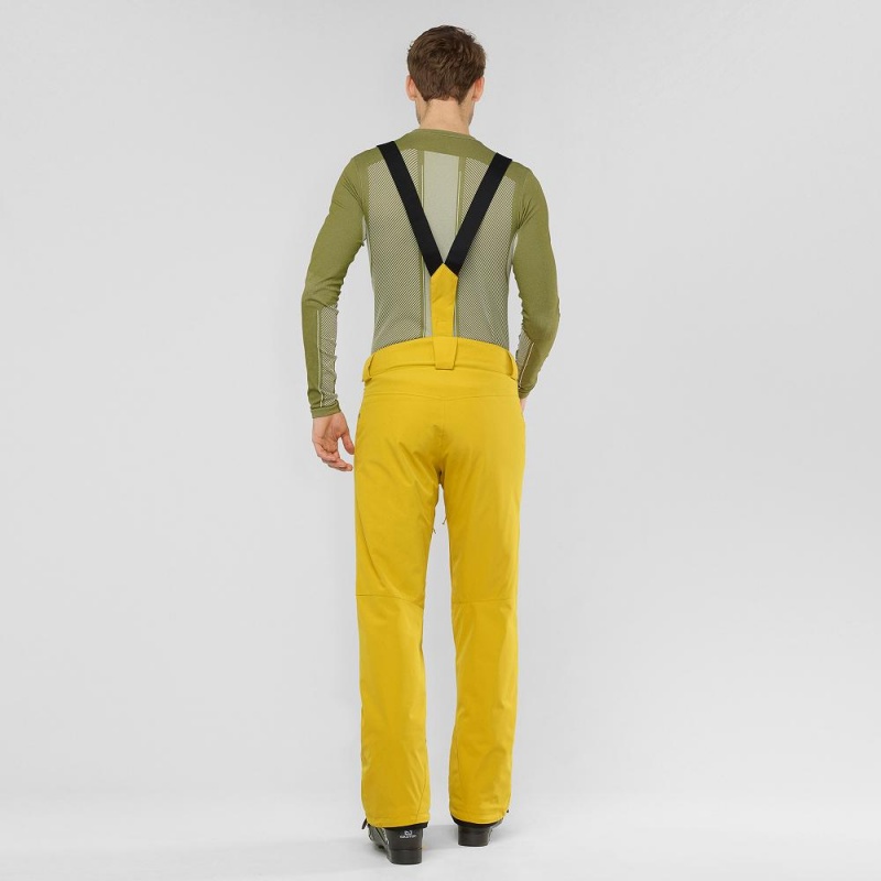 Men's Salomon Edge Pants Yellow | ETZU-01745