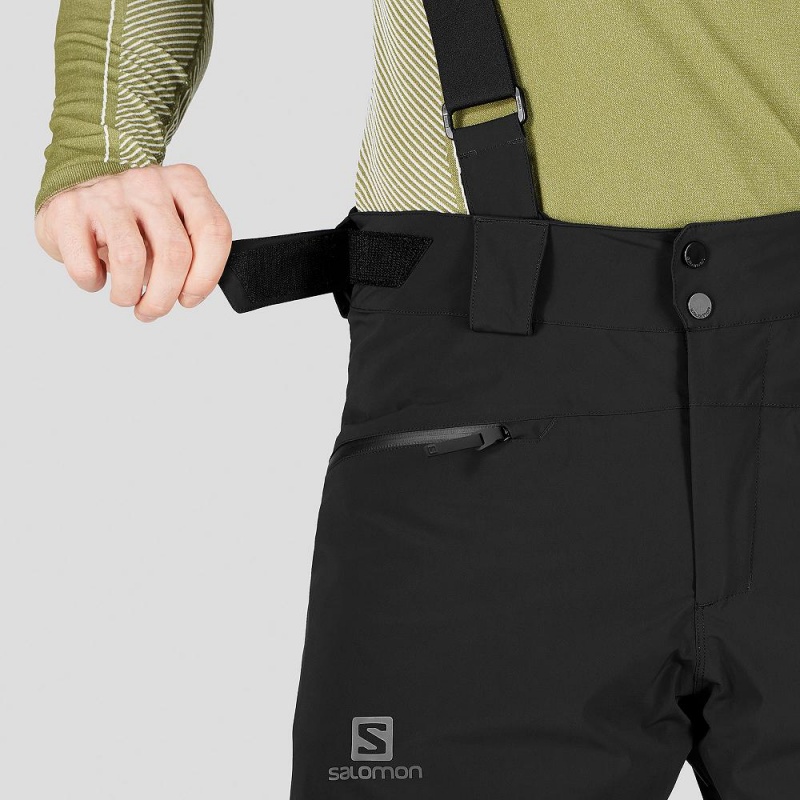 Men's Salomon Force Pants Black | WBJA-16982