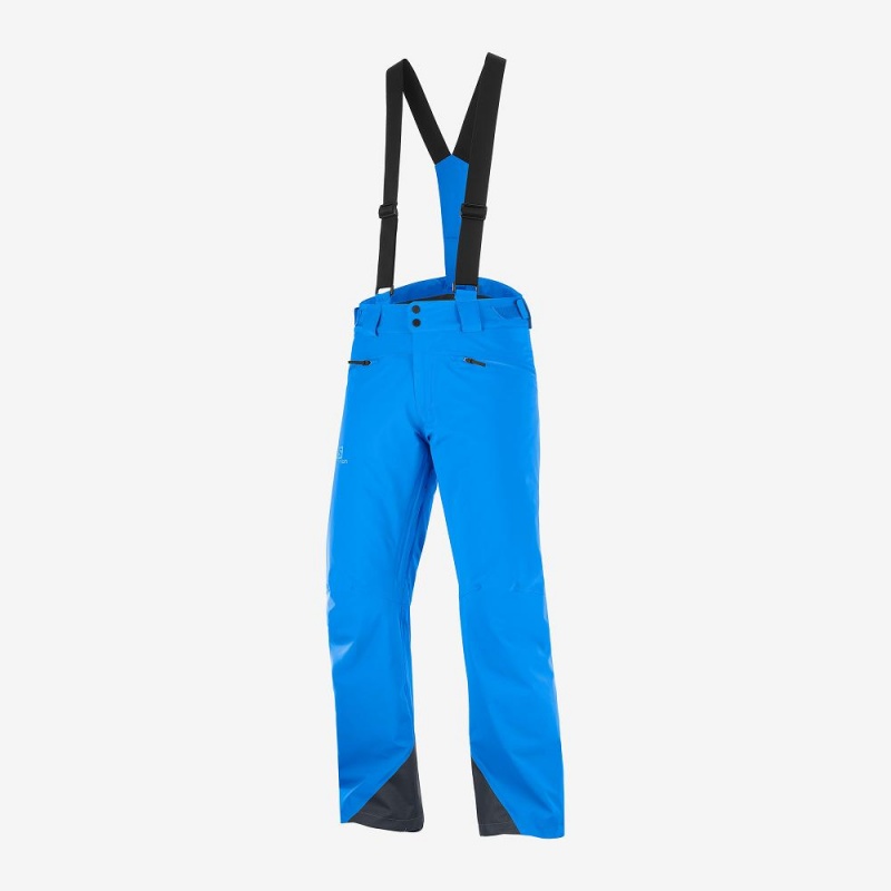 Men's Salomon Force Pants Blue | ZSEX-16792