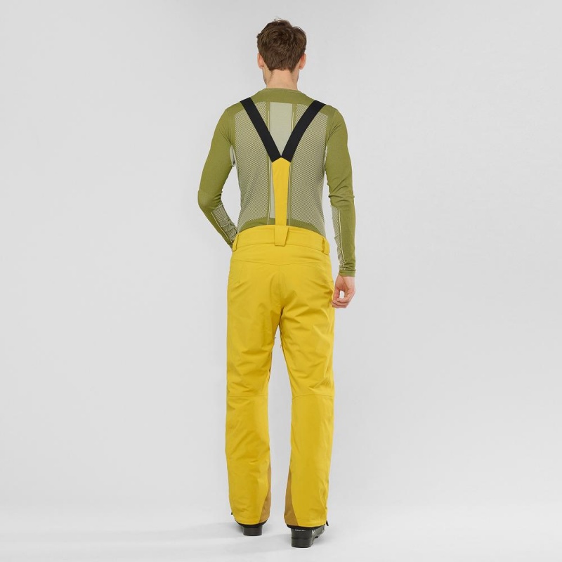 Men's Salomon Force Pants Yellow | ALZQ-41732