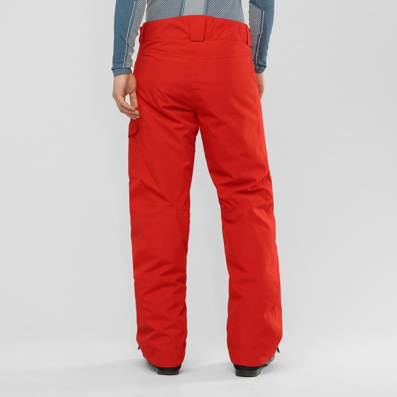 Men's Salomon Highasard M Pants Red | WDTB-35714