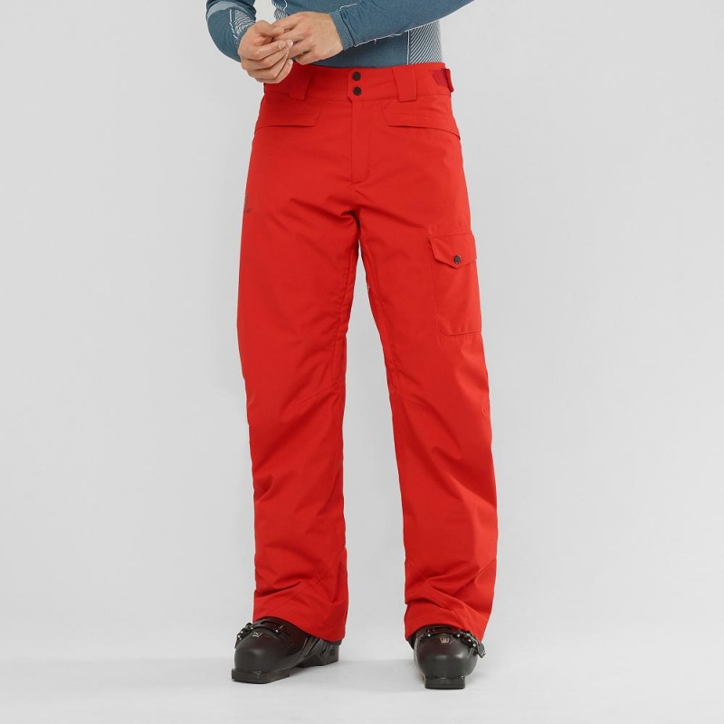 Men\'s Salomon Highasard M Pants Red | WDTB-35714