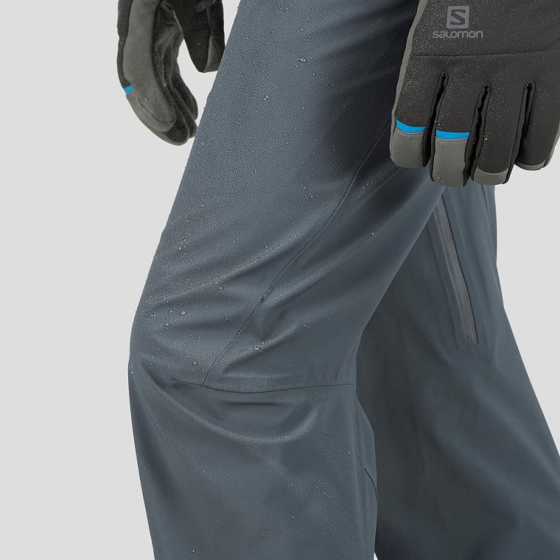 Men's Salomon Outlaw 3L Pants Gray | RTIH-45928