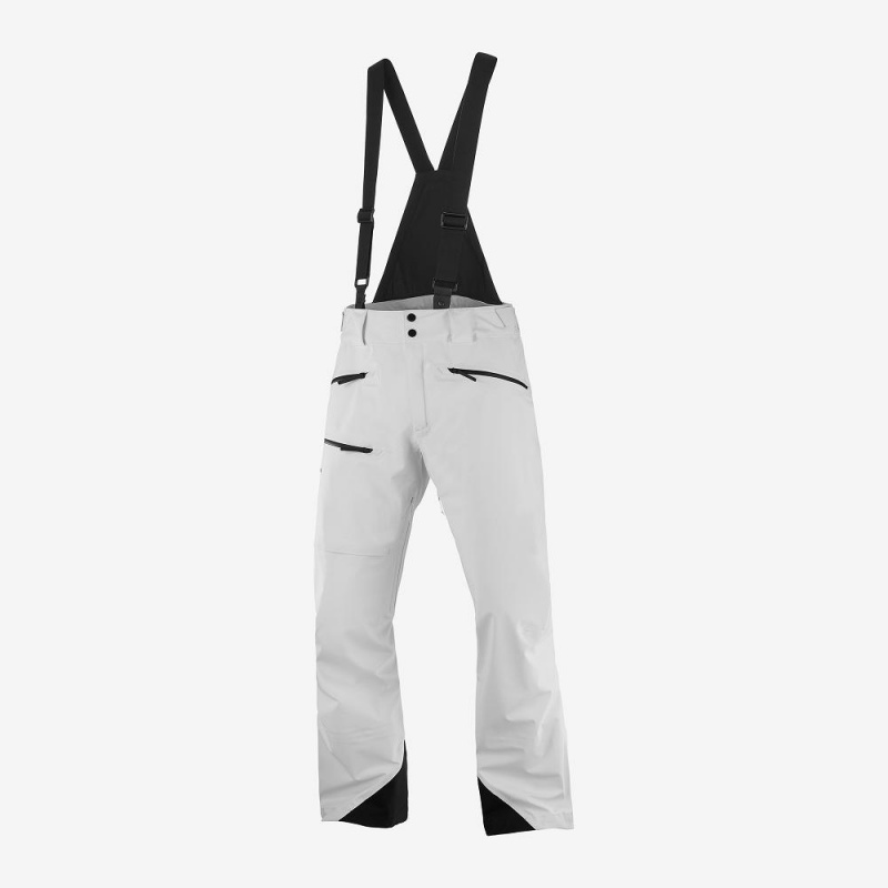 Men's Salomon Outlaw 3L Pants White | QJHR-68035