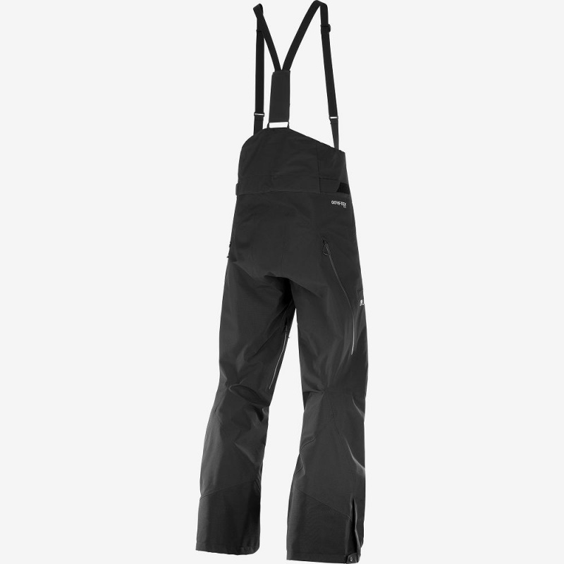 Men's Salomon S Lab GtxU00Ae Pro 3L Shell Bib M Pants Black | XMBE-62791