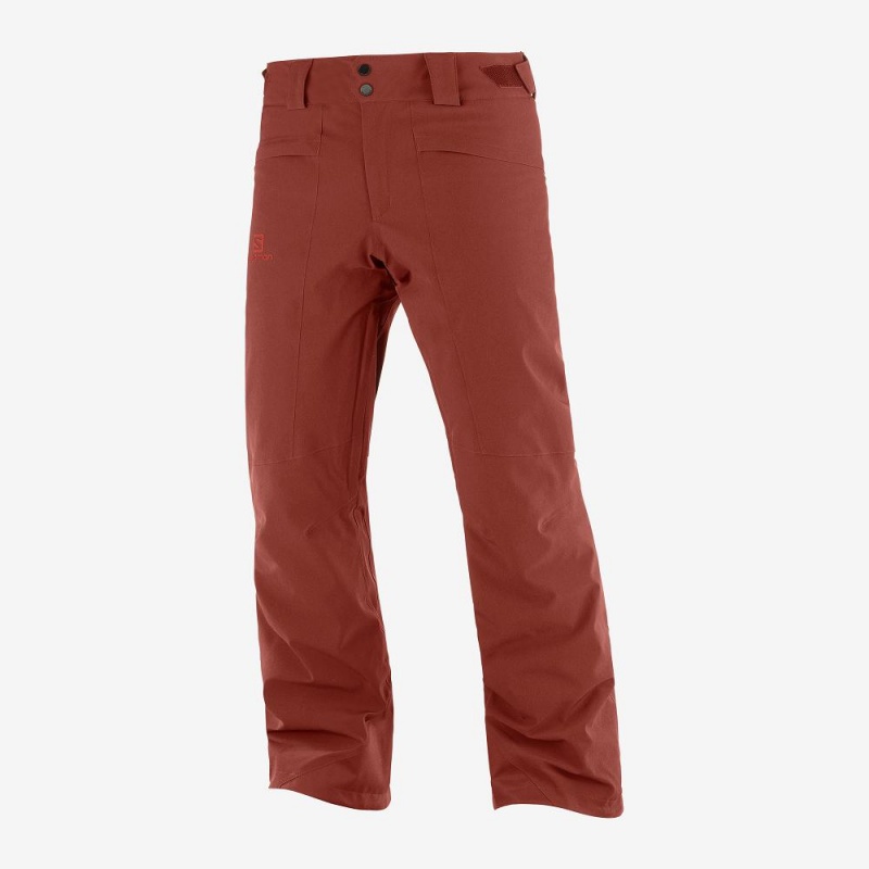 Men's Salomon Untracked M Pants Red | FVTH-81490